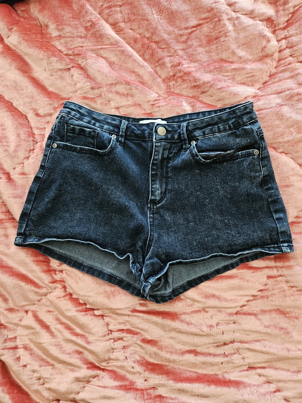 2.1 Denim Dark Wash Blue Jean Shorts